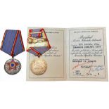 RPR - MEDAL "10 YEARS SINCE THE FORMATION OF THE FIRST UNITS OF THE ROMANIAN PEOPLE`S ARMY, 1953