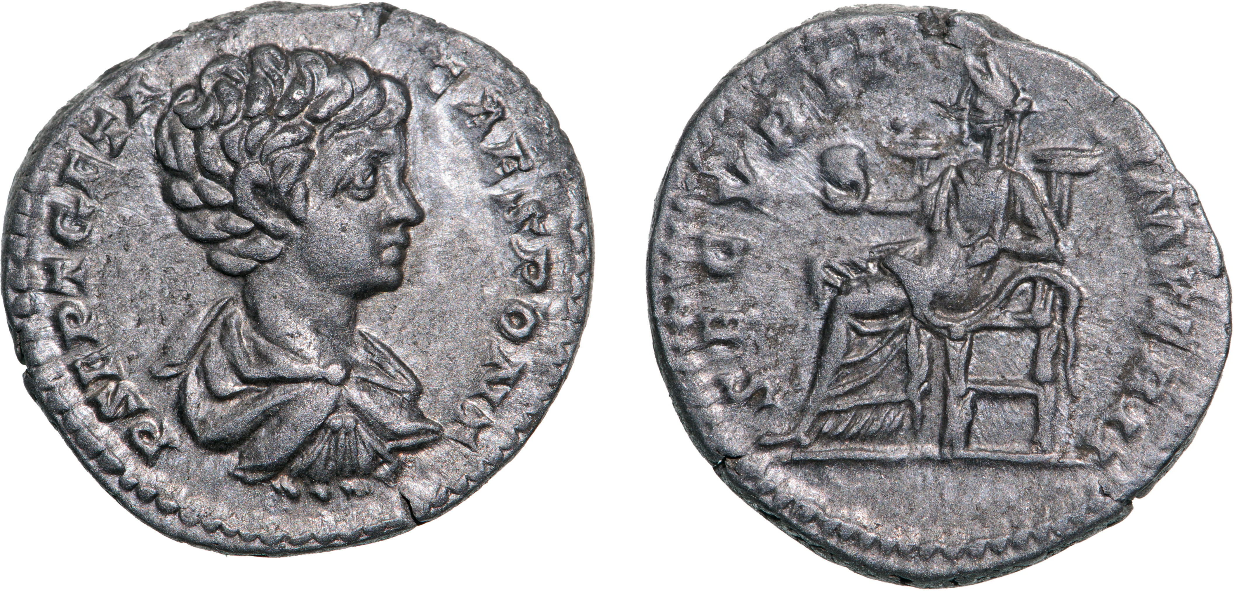 Geta (198-209 AD), AR Denarius (2.82g), struck 200-202 AD, Rome