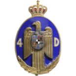 Badge of the 4th Infantry Regiment (Dorobanti) - Arges