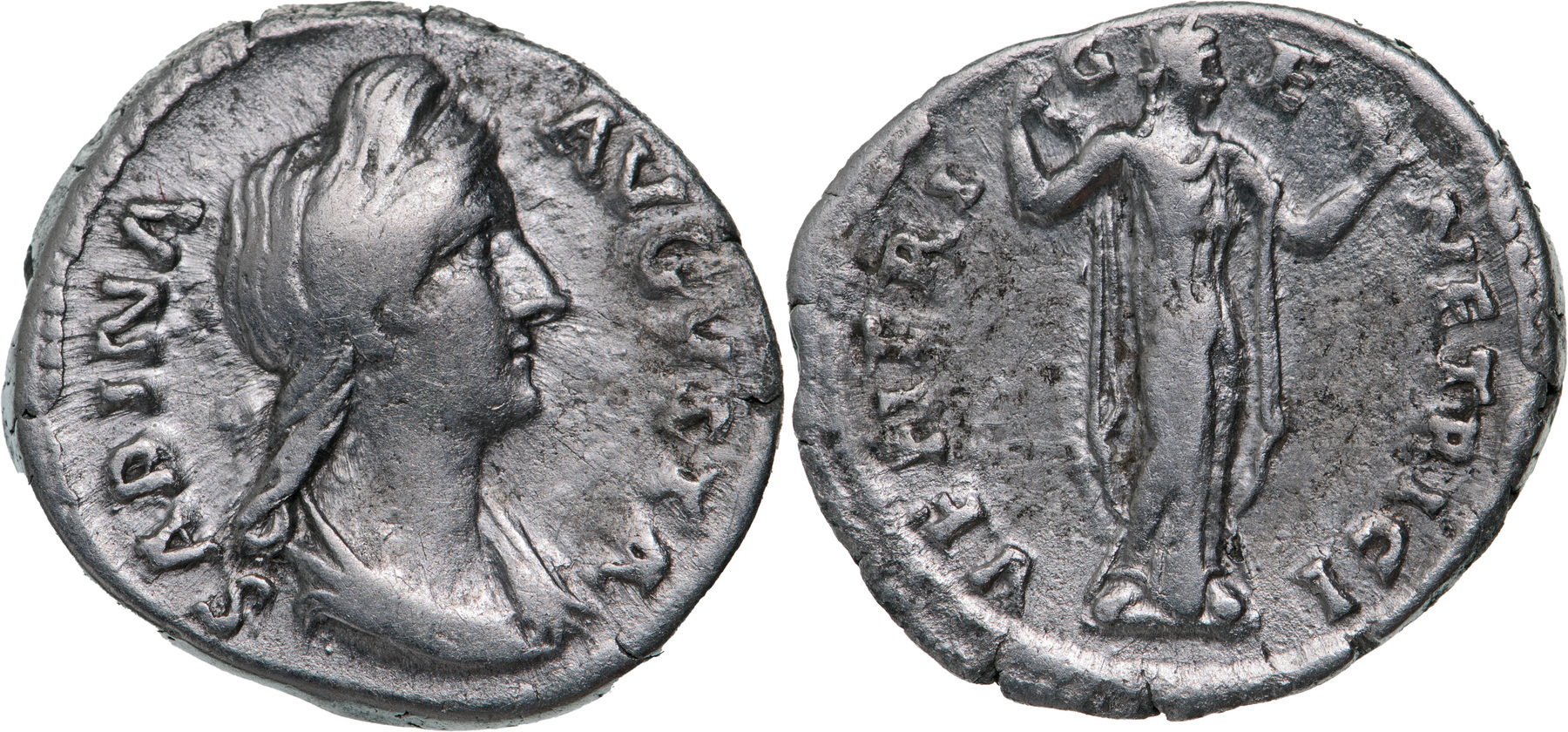 Sabina (119-137 AD), AR Denar (2.92g), Rome