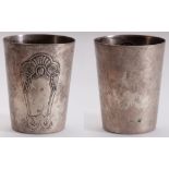 Silver tumbler