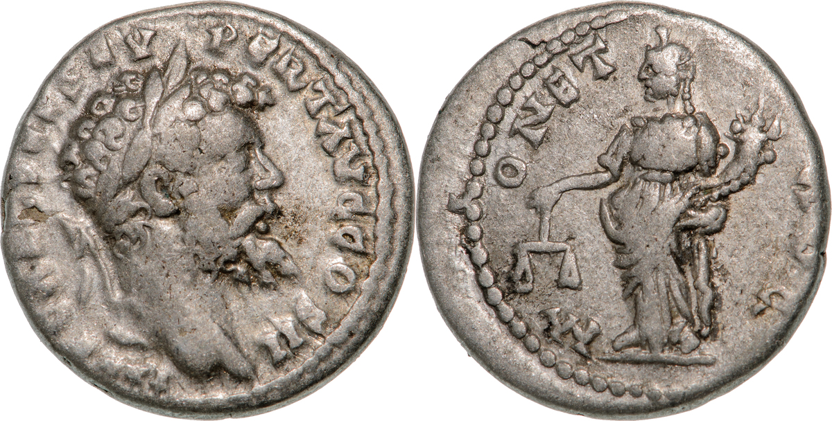 Septimius Severus (193-211), AR Denarius (3,4g) struck 194-195AD, Emesa