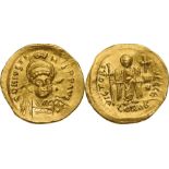 Justinian I (527-565), Solidus struck 527-538, Gold (4.2 g), Constantinople.