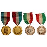 Group of 2 Medals of Merit Victor Emmanuel III