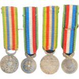 Lot of 2 Volonteers 1870-1871 and 1890 Medals Miniatures
