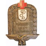 Badge of the 9th Congress of "military Medicine and Pharmacy" 1937, Bucharest