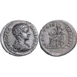 Geta (198-209 AD), AR Denarius (3.37g), struck 200-202 AD, Rome