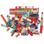 LOT OF 67 Ribbon Bars, Lapel Rosettes