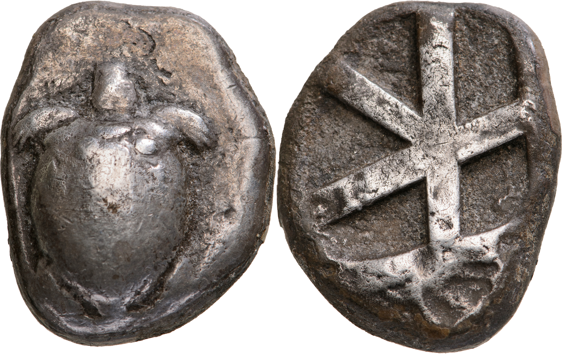 ISLANDS OFF ATTICA, Aegina. Silver Stater (12.10 g). Circa 525-480 BC.