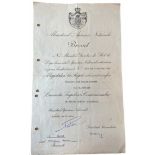 Cruisade Against Communism Awarding Document with Silvered Ribbon Bar â€œCrimeaâ€