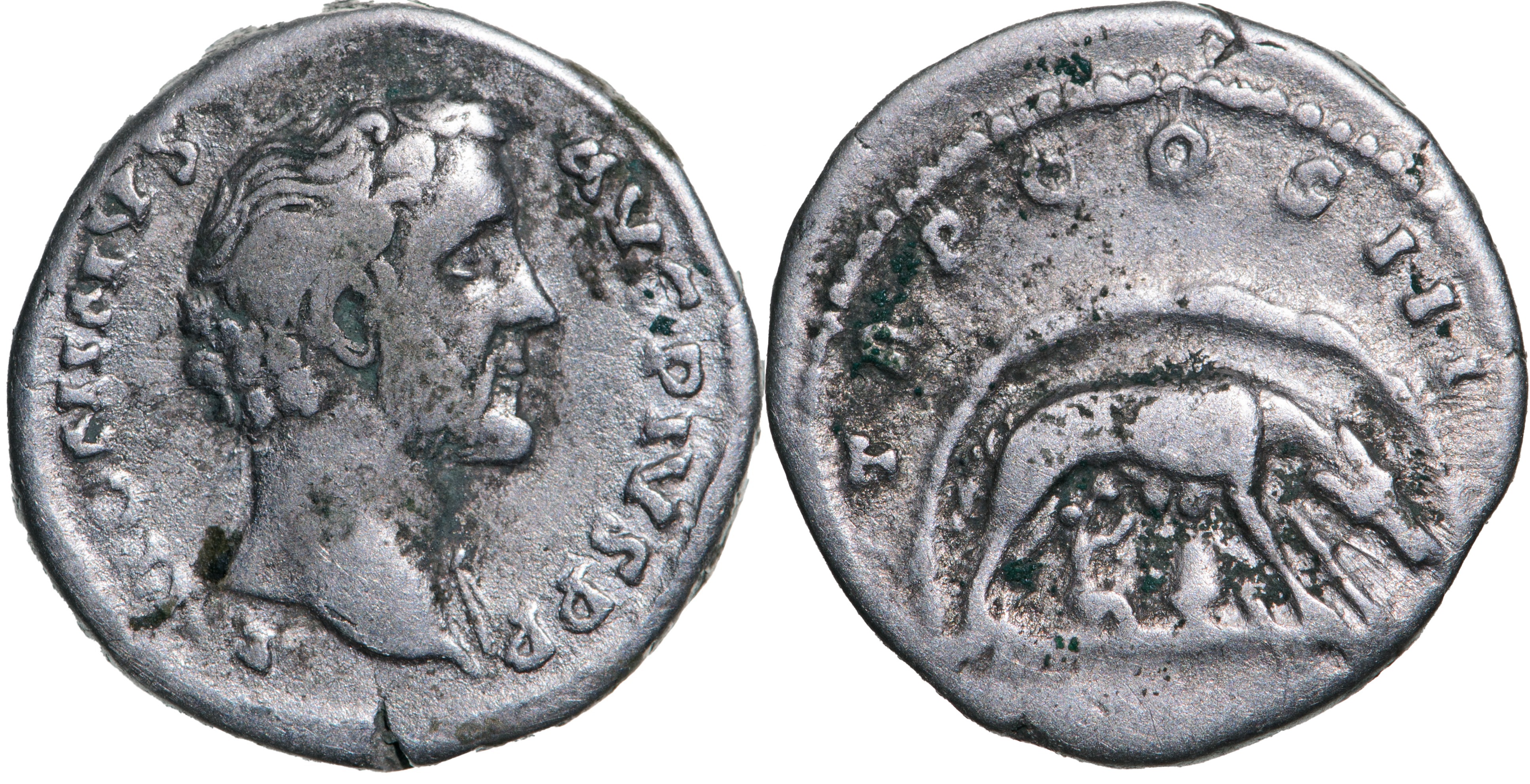 Antoninus Pius, as Augustus (AD 138-161). AR denarius (3.92 g), Rome