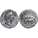 Antoninus Pius, as Augustus (AD 138-161). AR denarius (3.92 g), Rome