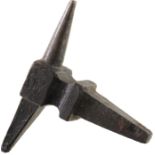 Rare cast iron anvil for knife grinder / cutler, model for mobile workbench