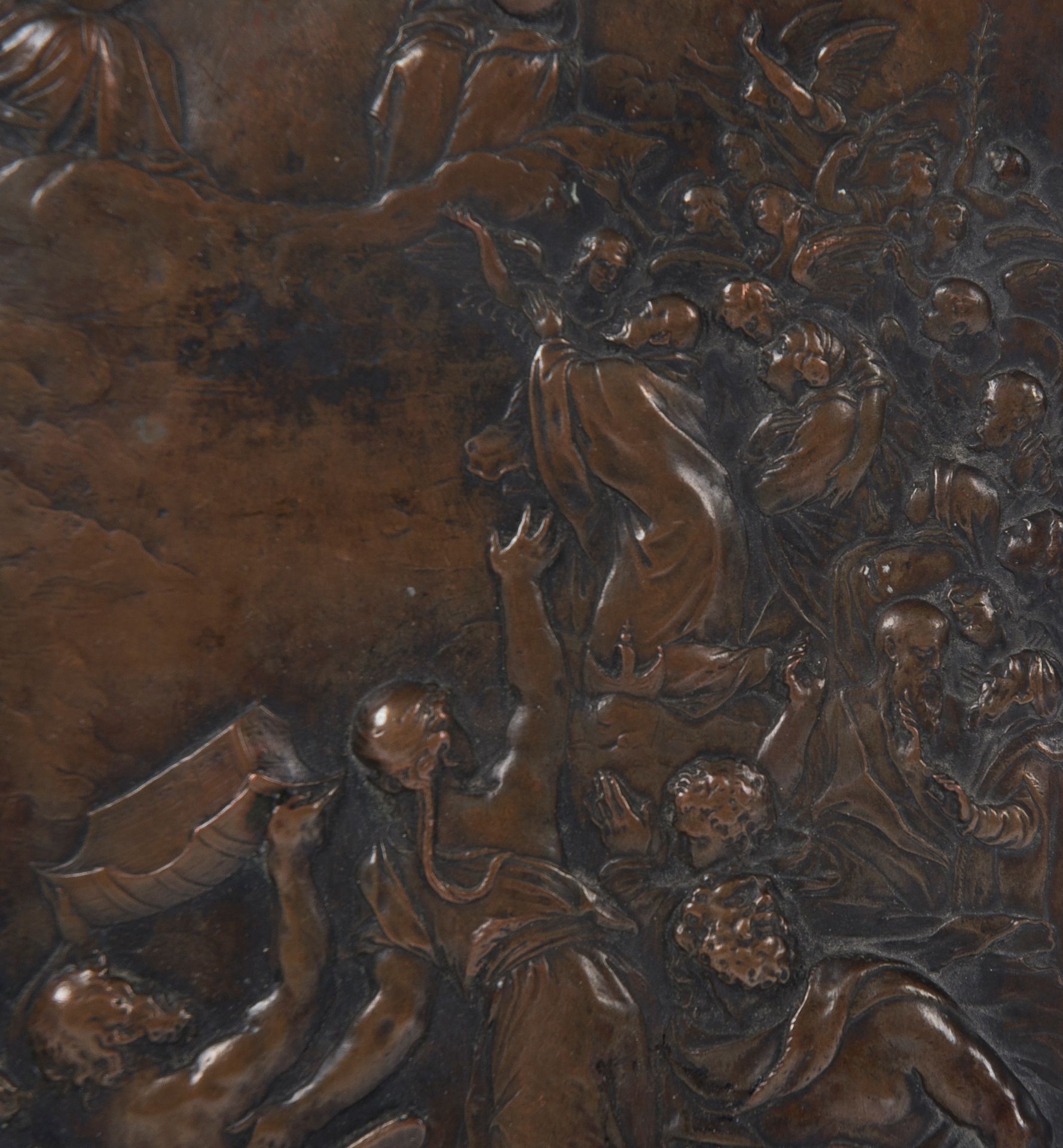 Copper relief. Italy. 16th century. - Image 3 of 4