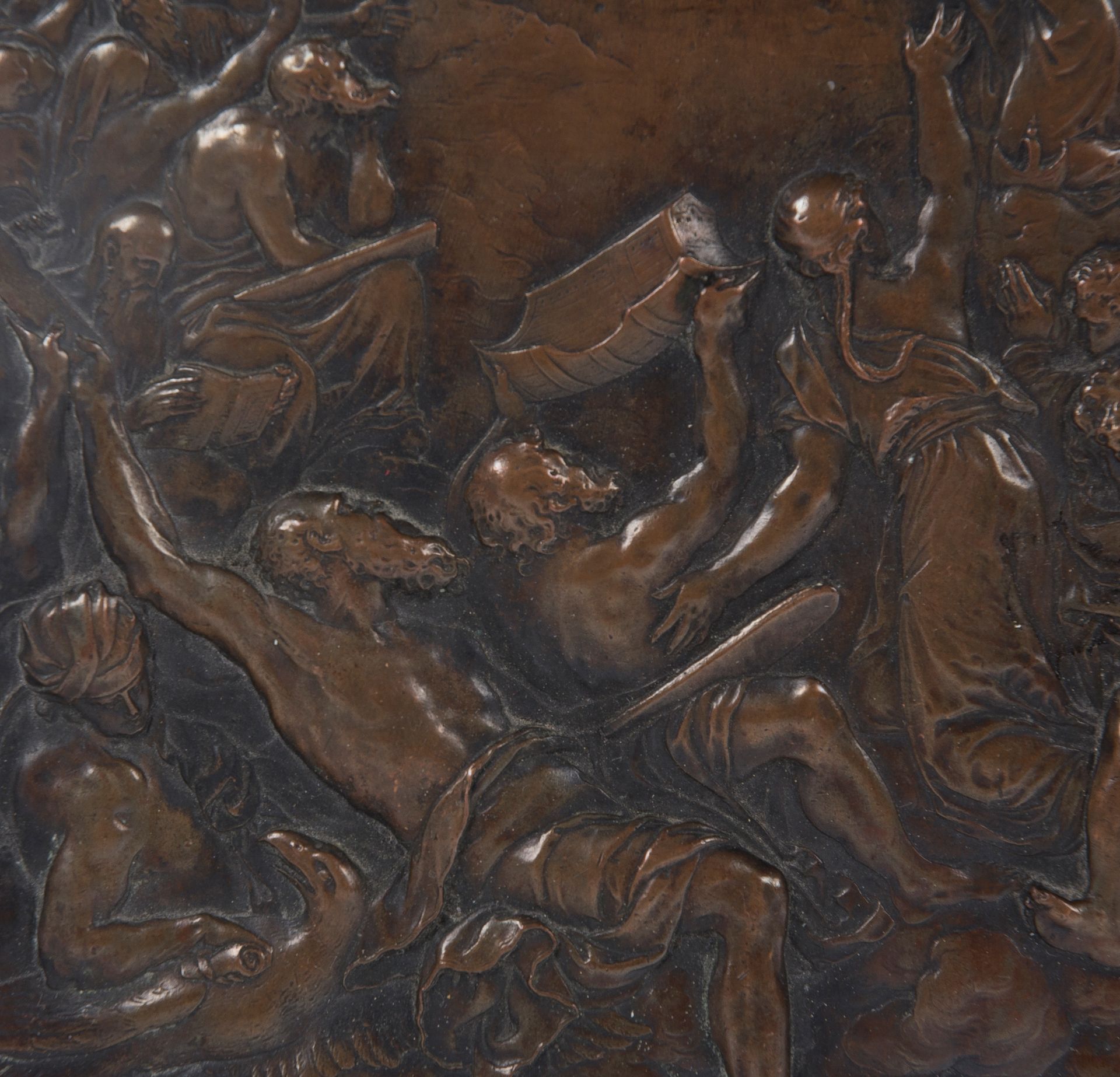 Copper relief. Italy. 16th century. - Image 2 of 4