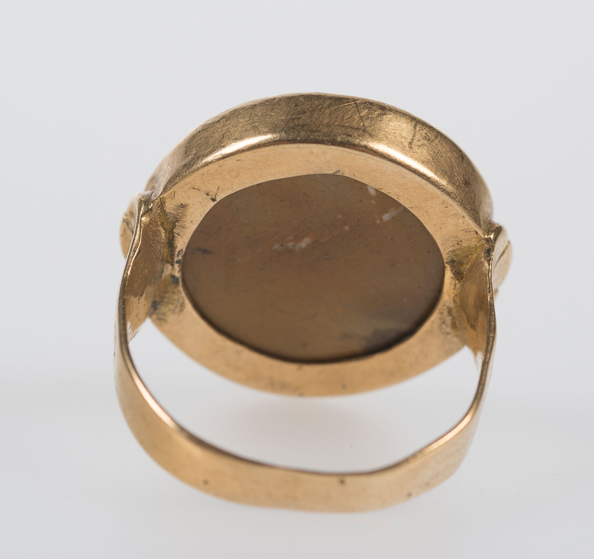 Gold and jasper ring. Medieval period. Byzantine art. 12th - 13th century. - Image 5 of 5