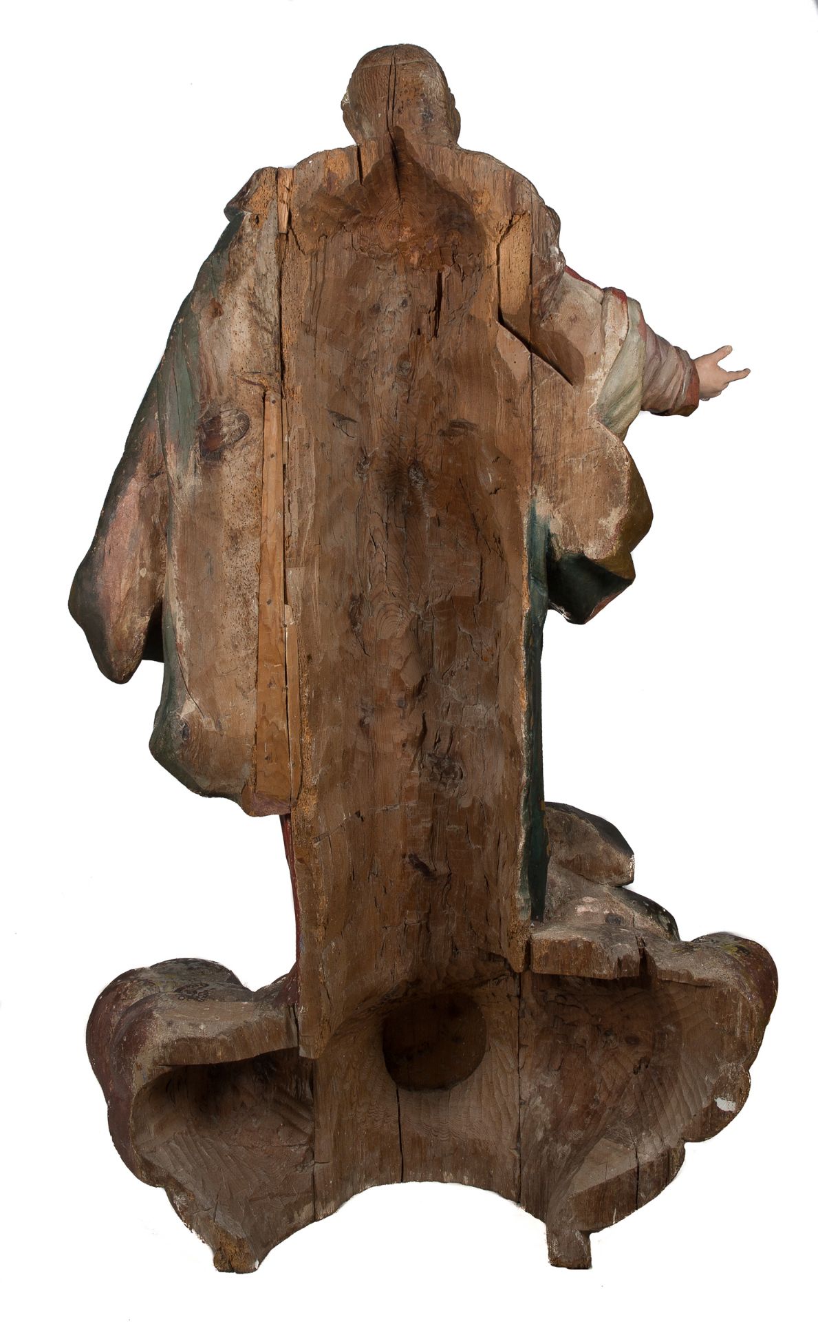 "Our Lady Immaculate". Monumental carved, gilded and polychromed wooden sculpture. Castilian Scho - Bild 10 aus 10