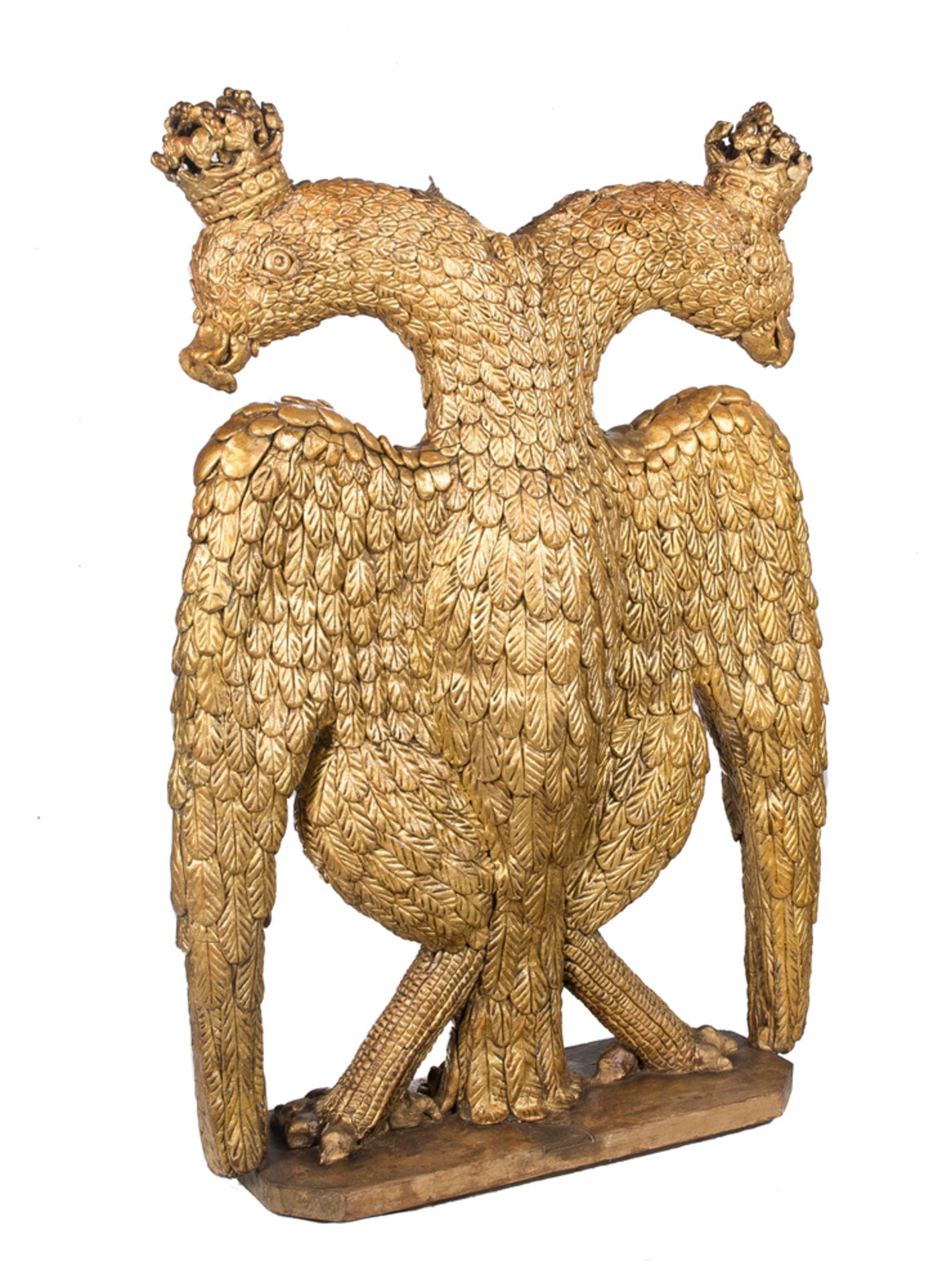 "Double-headed eagle". Large carved and gilded sculpture. 18th century. - Image 4 of 5