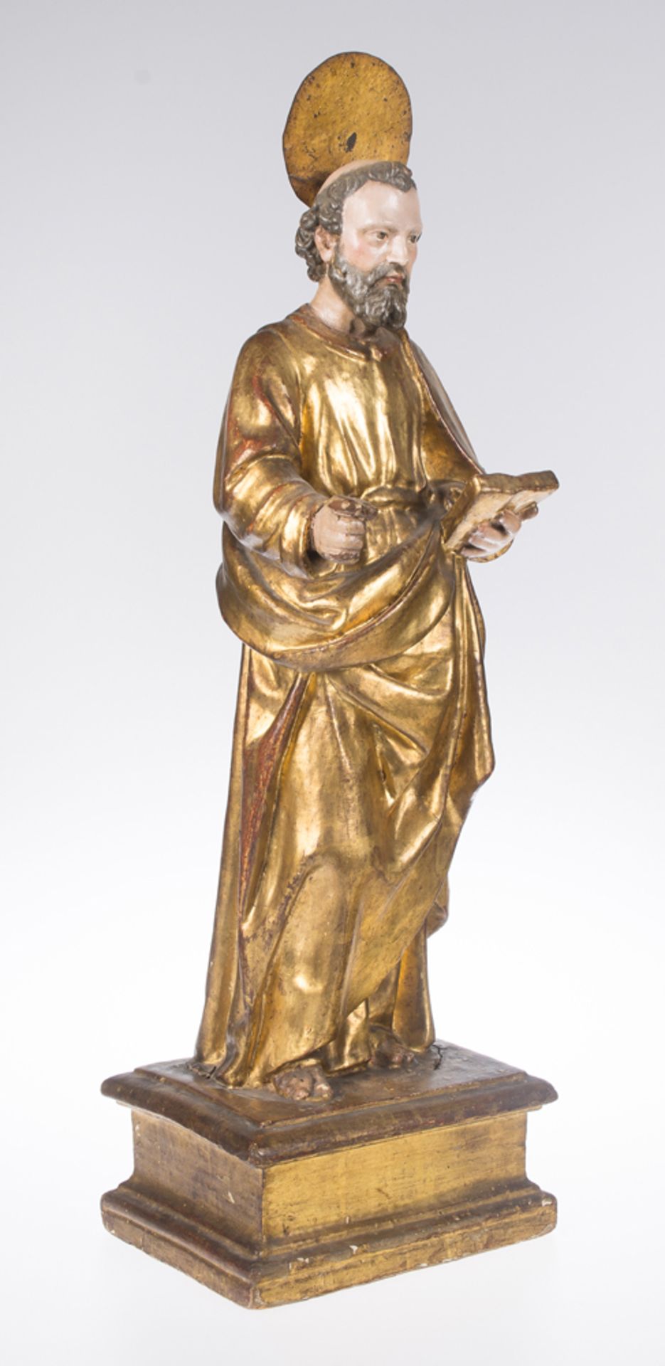 "Saint Peter". Carved, gilded and polychromed wooden. sculpture Andalusian School. 17th century. - Image 2 of 4