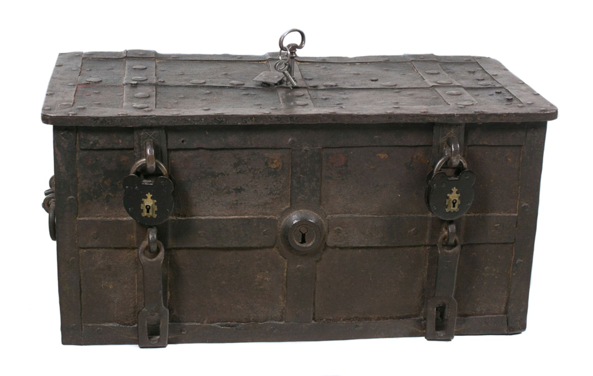Wrought iron strong box. Nuremberg or Augsburg. Late 16th century.