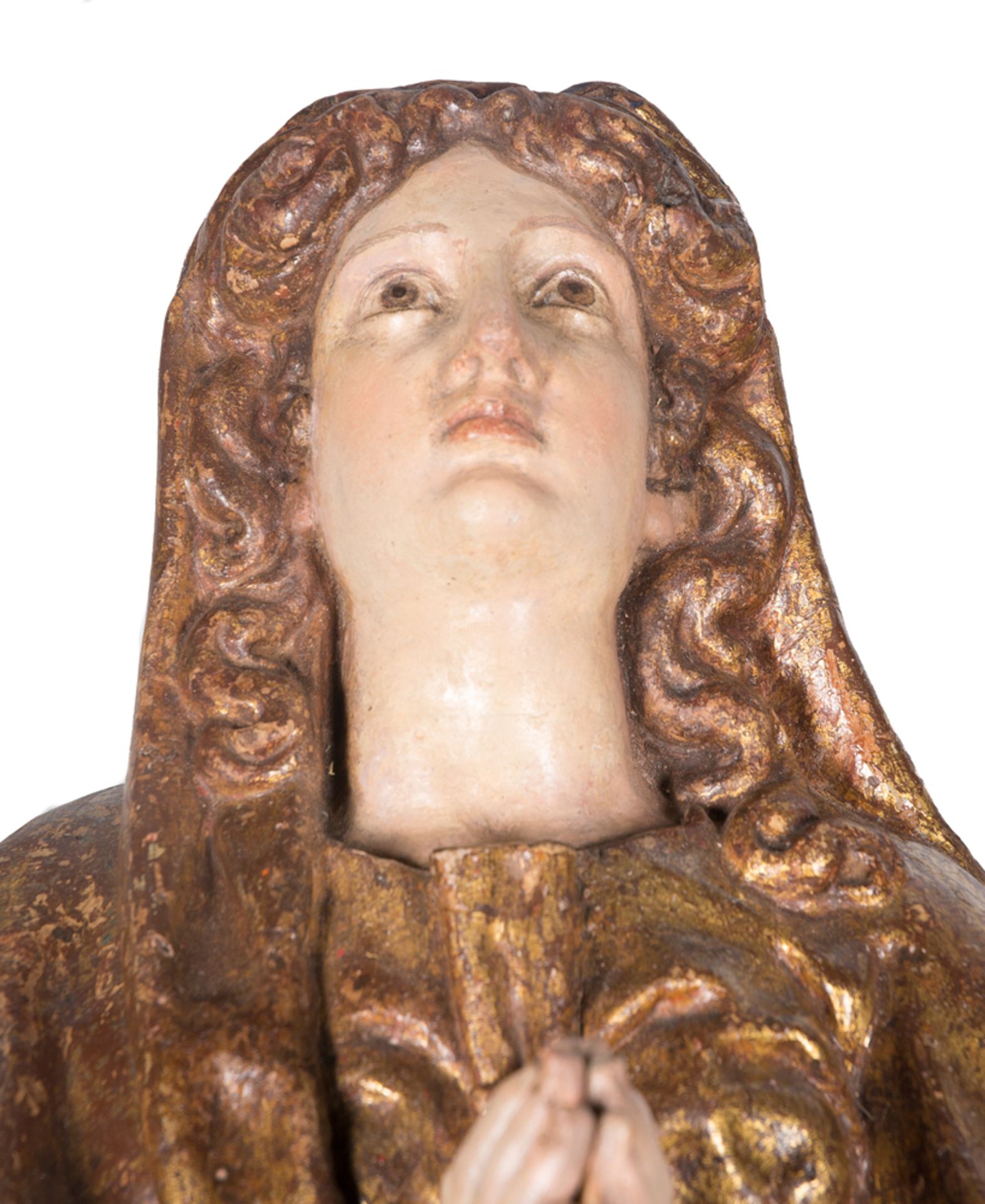 "Our Lady Immaculate". Carved, gilded and polychromed wooden sculpture. Castilian School. Renaissan - Bild 2 aus 5