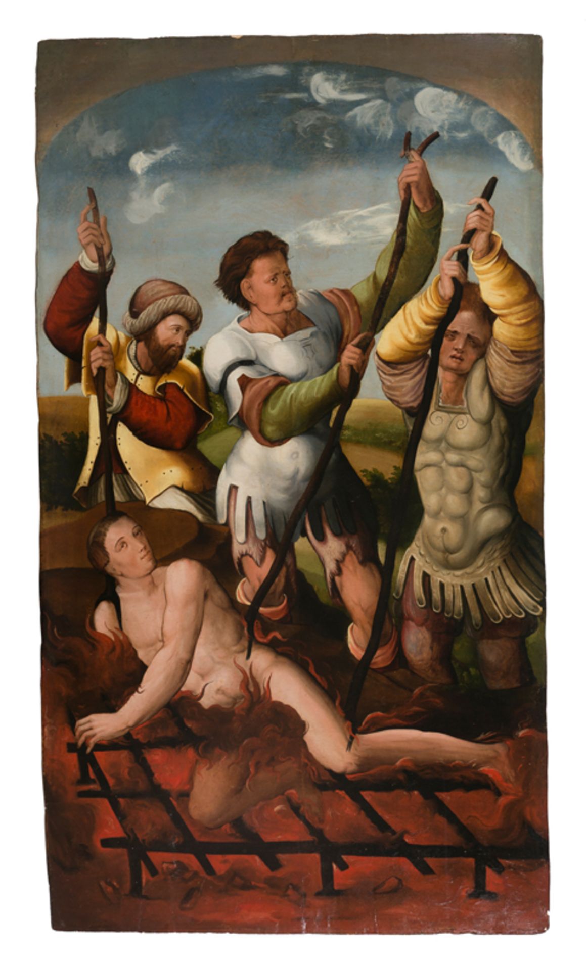 Joan de Burgunya (? - ?, 1525)Joan de Burgunya (? - ?, 1525) "The Martyrdom of Saint Lawrence" Oil