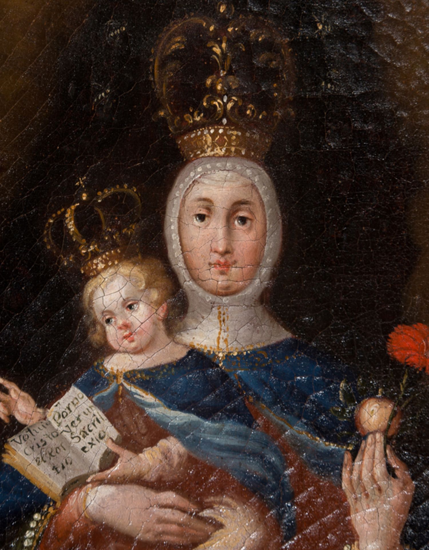 Colonial School. Early 18th century.Colonial School. Early 18th century."Our Lady of Valvanera"Oil - Image 2 of 7
