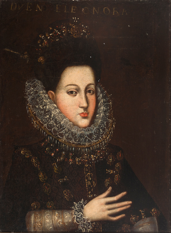 Spanish School. 17th century.Spanish School. 17th century. "Portrait of Infanta Leonor" Oil on