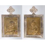 Pair of gilded bronze plaques. Italy or Nuremberg. Renaissance. Circa 1500.