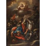 Colonial School. 18th century.Colonial School. 18th century. "Saint Andrew" Oil on canvas.