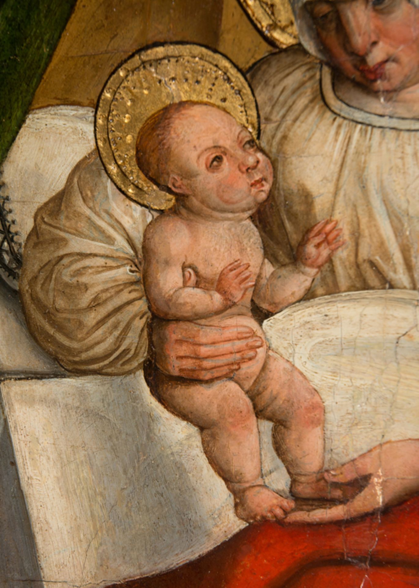 Master Alejo (circa 1490-1530)Master Alejo (circa 1490-1530) Birth of the Virgin Mary Palencia, - Image 6 of 8