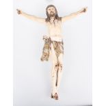 "Christ". Sculpted ivory figure. Indo-Portuguese. 18th century"Christ". Sculpted ivory figure.
