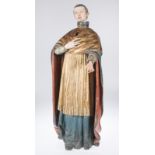 "Pedro de Arbúes". Carved and polychromed wooden sculpture. Andalusian School. 17th century. Pedro