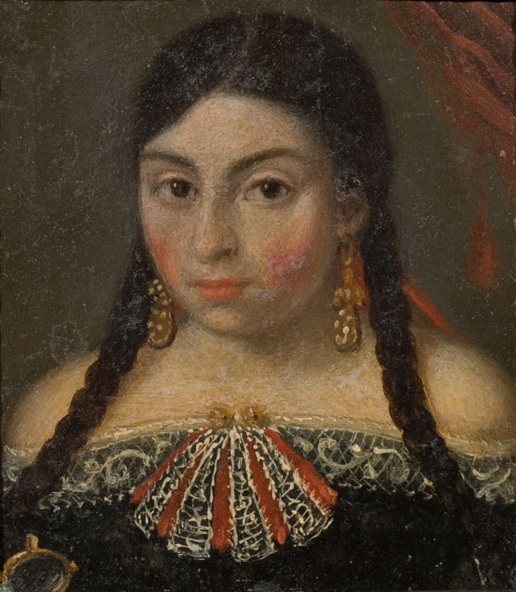 Colonial School. Mexico. 17th century.Colonial School. Mexico. 17th century. "Portrait of a