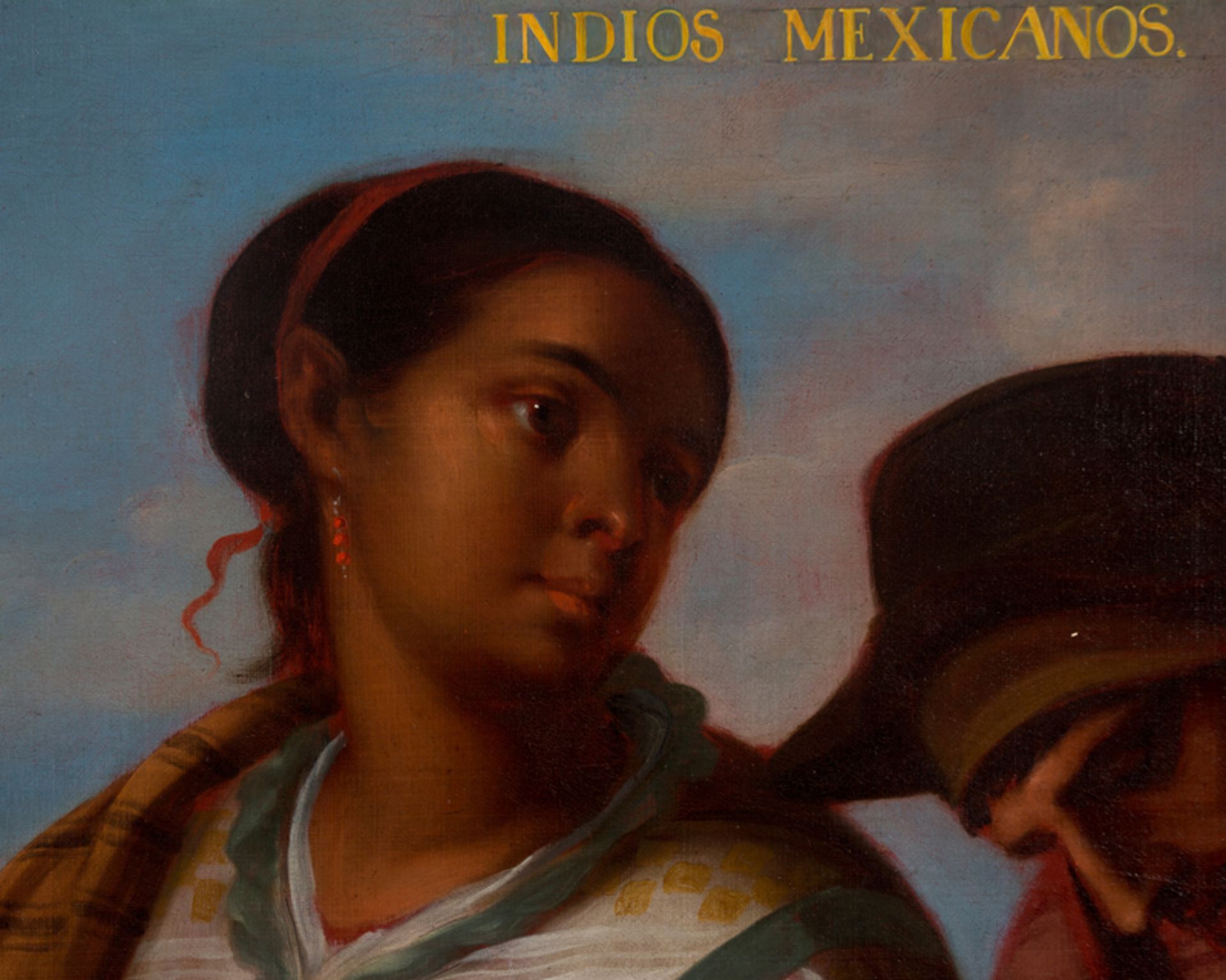 Colonial School. Mexico. 18th century. Colonial School. Mexico. 18th century."Mexican Indians"Oil on - Image 2 of 5