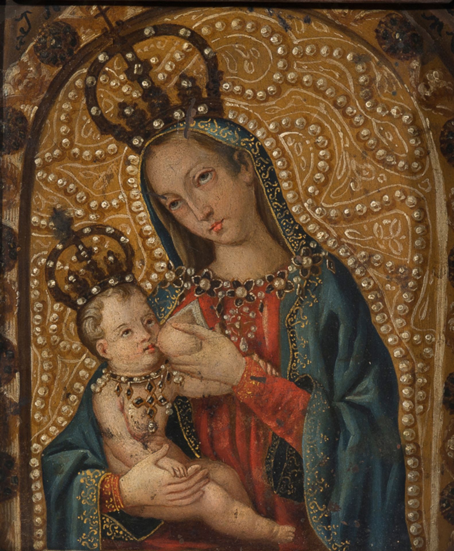 Colonial School. Mexico. 18th century.Colonial School. Mexico. 18th century. "Our Lady of Bethlehem"