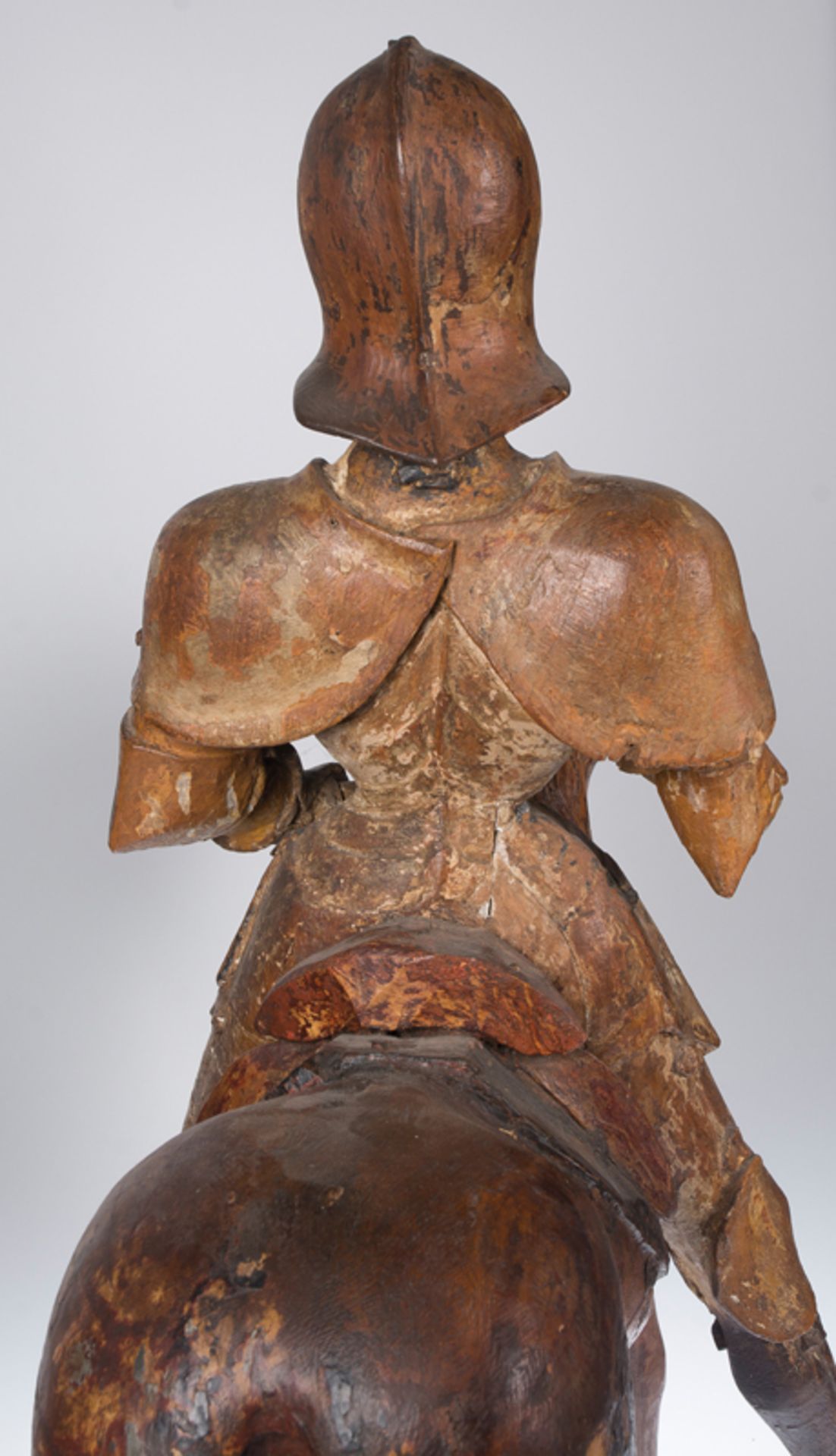 Carved wooden sculptures with polychrome residue. Italy or Flanders. Gothic. 15th century.Carved - Image 9 of 9