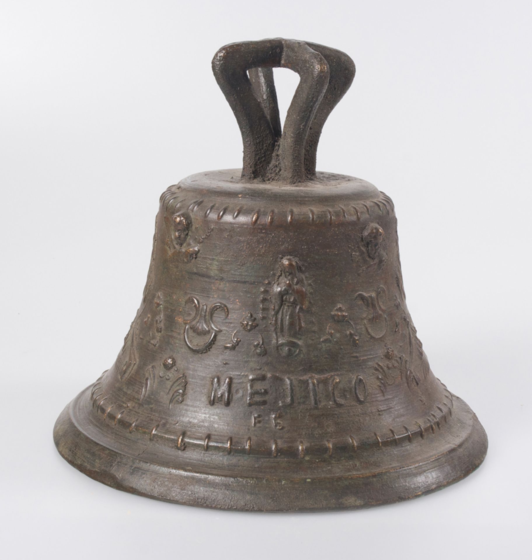 Bronze bell. Colonial. Dated 1810. - Image 2 of 4