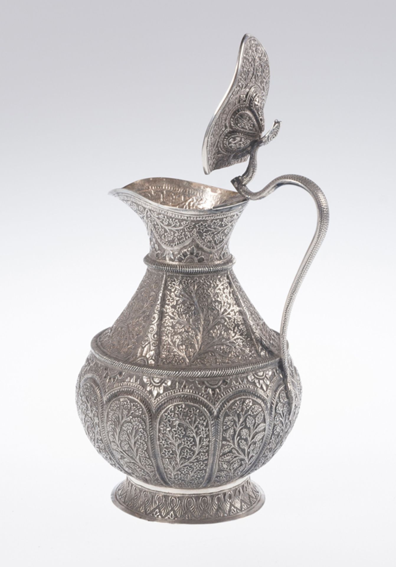 Silver filigree vase. Goa. India. 18th - 19th century. - Image 4 of 6