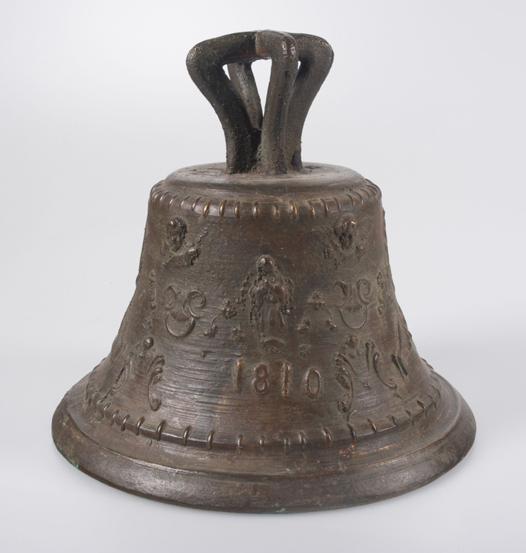 Bronze bell. Colonial. Dated 1810. - Image 3 of 4