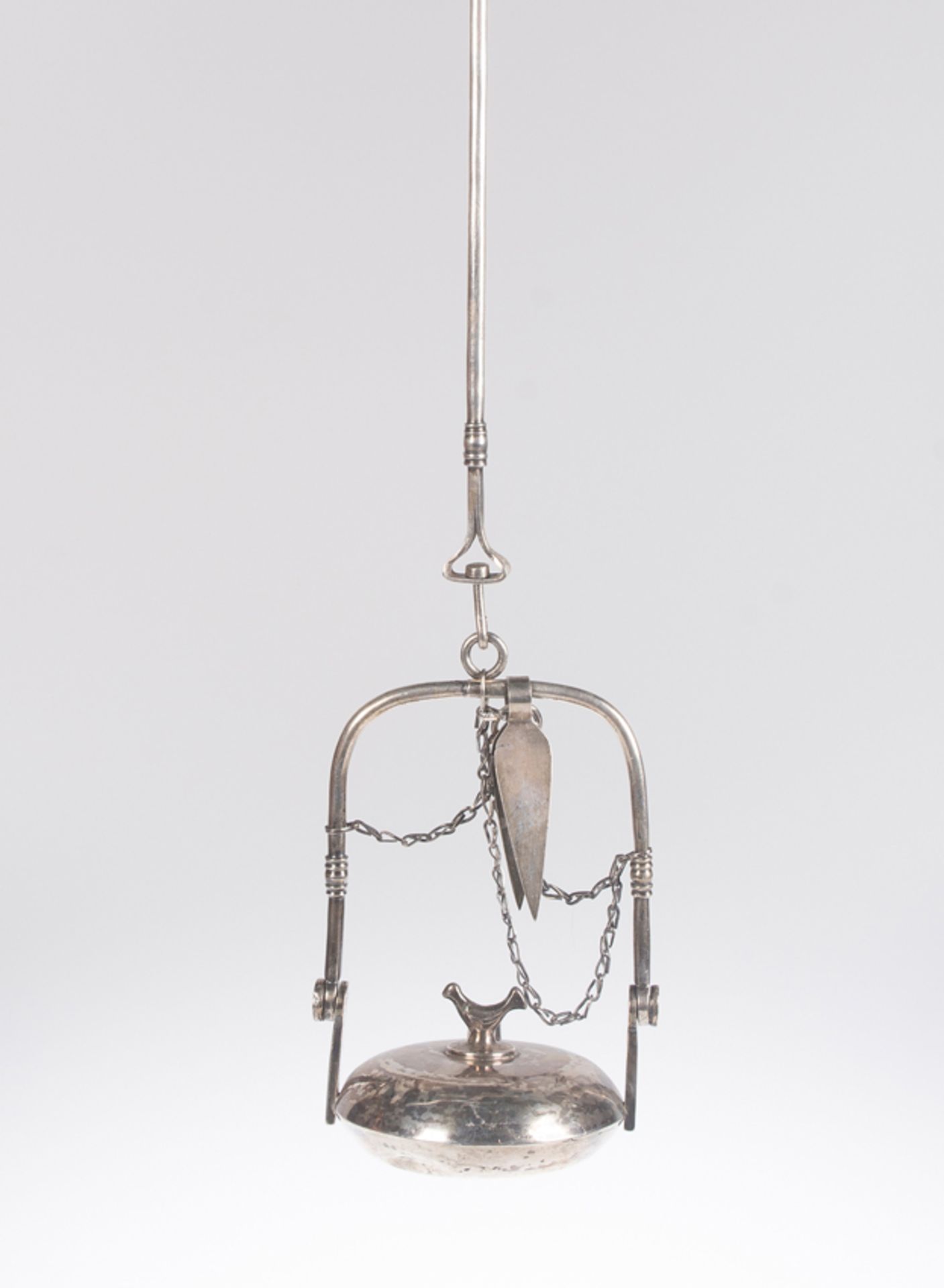 Silver mine lamp. Colonial. 18th century.