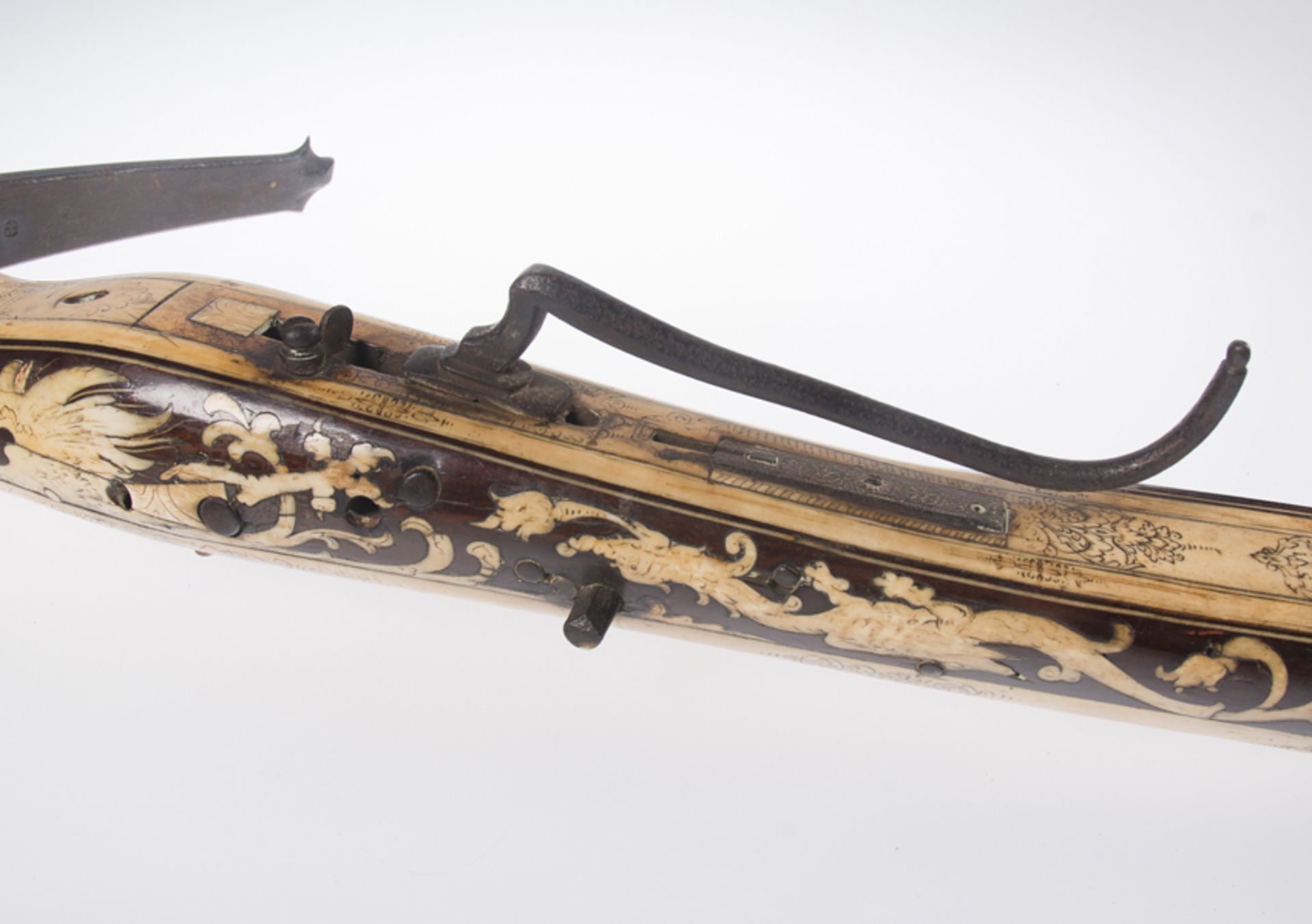 Wood and bone hunting crossbow. Germany. First of 17th century. - Image 4 of 5