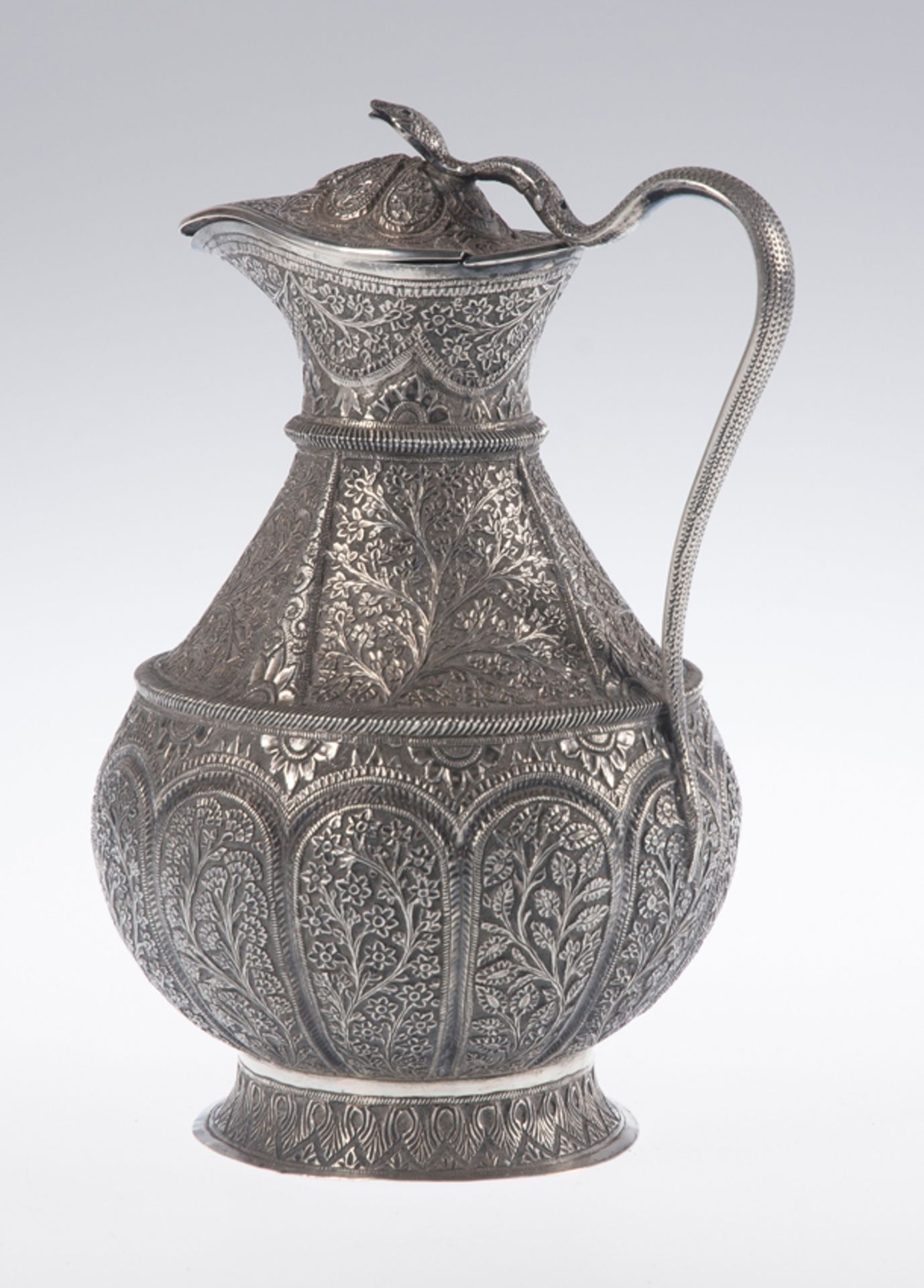 Silver filigree vase. Goa. India. 18th - 19th century. - Image 5 of 6