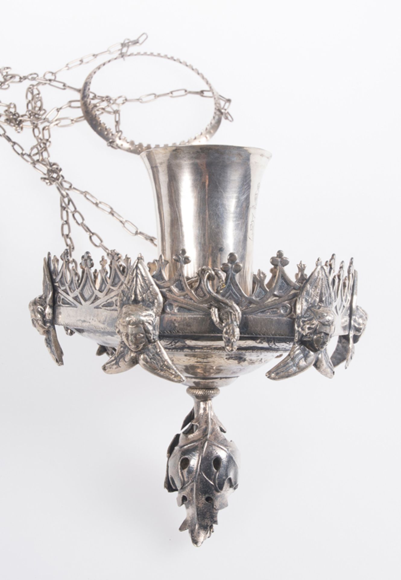 Silver lamp. 18th century. - Image 2 of 2