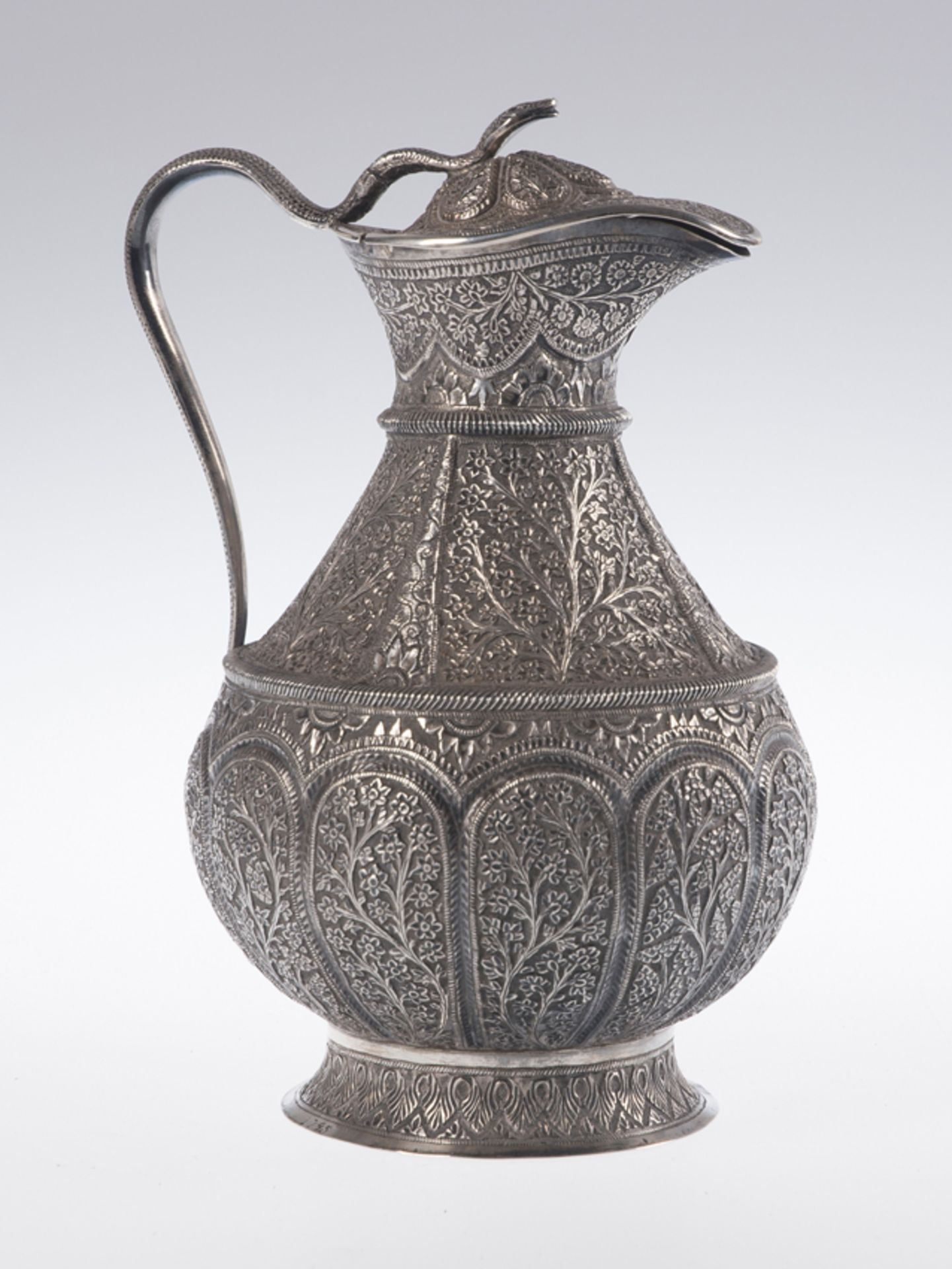 Silver filigree vase. Goa. India. 18th - 19th century. - Image 2 of 6