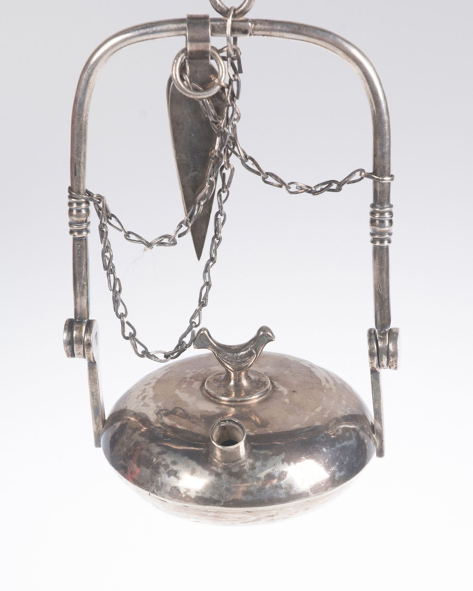 Silver mine lamp. Colonial. 18th century. - Bild 4 aus 4