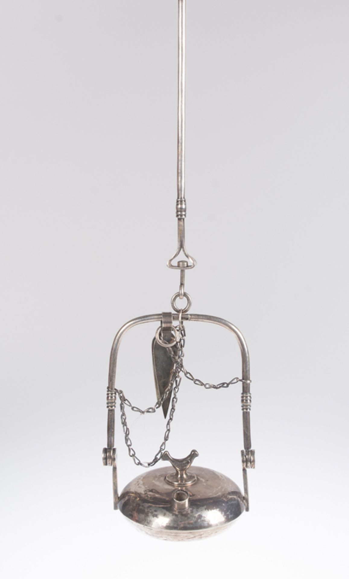Silver mine lamp. Colonial. 18th century. - Bild 2 aus 4