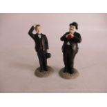 Laurel & Hardy Leonardo collectors figures. 26cm height.