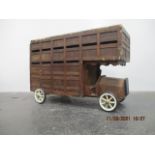 Large antique scratch built horse box / wagon