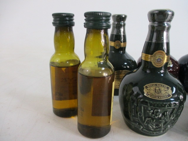 Selection of Scotch Whiskey miniatures to include Wade Royal salute x 7, one opened, Old St - Image 4 of 4